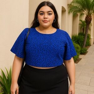 Bellfield Heritage Clothing Blue Cropped Top – Size 3X